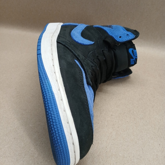 Nike Air Jordan Black and Blue High-Top Sneakers main image 5
